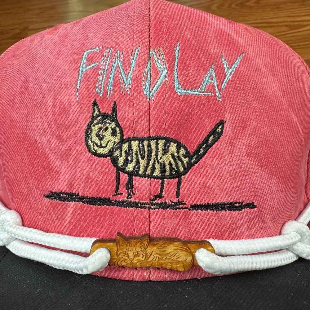 Findlay Retail Exclusive Cat Snapback Hat with Cat Wood Clip